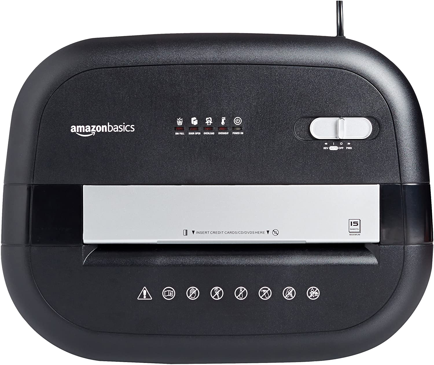 AmazonBasics AU1565XA 15 Blatt Kreuzschnitt-Schredder für 15 Blätter Test