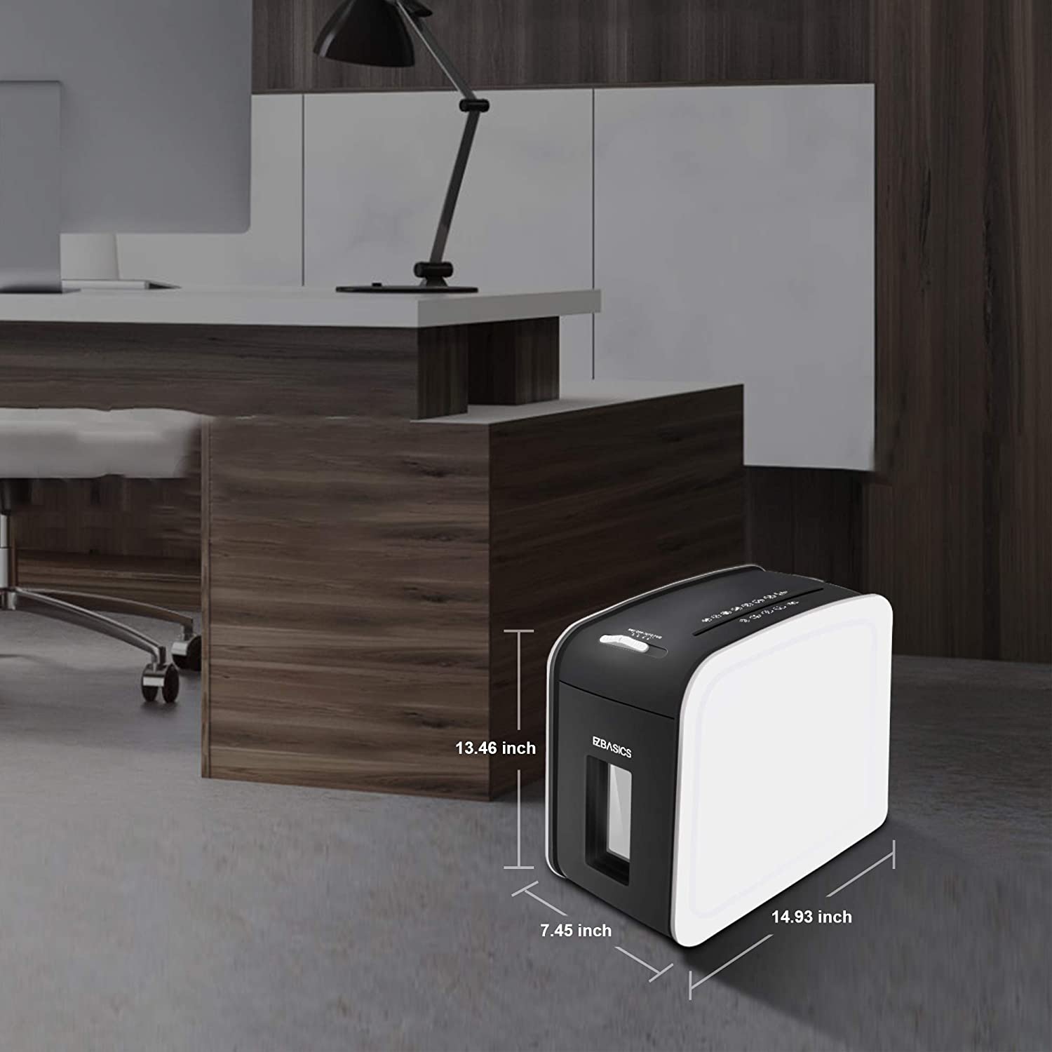 EZBASICS EC01 Aktenvernichter 5 Blatt Kreuzschnitt Papier Home Office Test