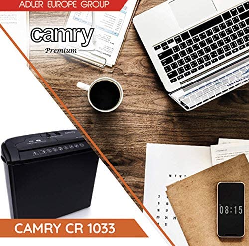 CAMRY CR1033 Papier Karten Aktenvernichter schwarz test